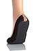 Sidekicks Foldable Ballet Flats with Carrying Case, Medium, Black