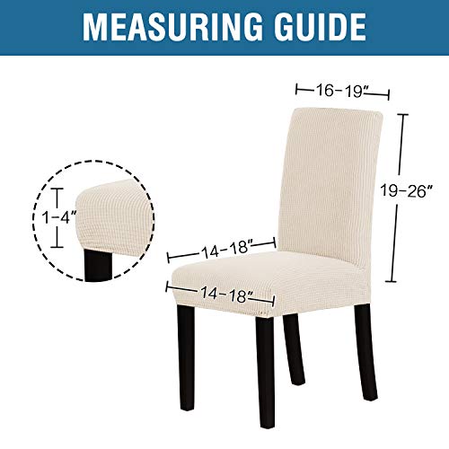 H.VERSAILTEX Stretch Dining Chair Covers Set of 4 Chair Covers for
