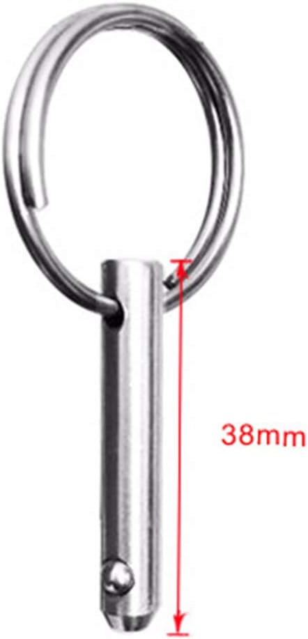VORCOOL 4 Pcs Stainless Steel Quick Release Spring Pins Marine Hardware Boat Parts and Accessories, Silver - Image 3