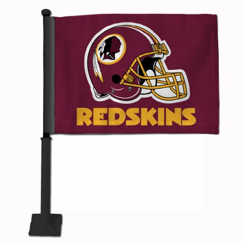 NFL Washington Redskins Car Flag, Black Pole