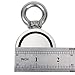 Fishing Magnet Double Sided Neodymium Magnet with Eyebolt, Combined 350 LBS Pulling Force Super Strong Magnet for Magnetic Fishing, Treasure Hunting Underwater 1.89 inch(48mm) Diameter