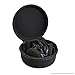 Geekria Shield Headphones Case Compatible with Koss Porta Pro PP, Sony Xperia Ear Duo True, Replacement Hard Shell Travel Carrying Bag (Black)