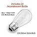 Sheoolor 48 Feet Outdoor String Lights Weatherproof Commercial Grade Outdoor Lights with 24 Hanging Sockets, Perfect for Patio Party Garden Porch Pergola Backyard Garden Cafe Lights, 28 Bulbs Included