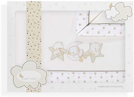 Sábanas Cuna Patito Estrella Luna Beige - Sábanas Cuna 100 ...