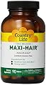 Country Life Maxi Hair Time Release, 90-Tablet (Pack of 3)