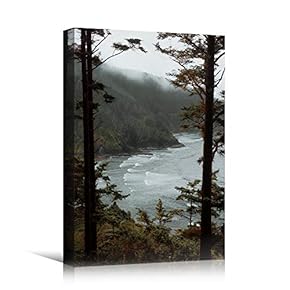 signwin Canvas Wall Art Autumn Dramatic Forest Landscape...