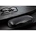 MyEyeglassCase Glasses Case Hard Shell for Small - Medium Frames - Eyeglass Clam Shell Hard Case for Men & Women - Travel Eyewear Holder with Cleaning Fabric Cloth - Protective Storage (AS196 Black)