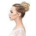 SARLA Synthetic Drawstring Bun Curly Hairpieces Wavy Hair Messy Chignon Bun Updo Hair Bun Extensions Q7(2/30 Ginger Brown)