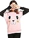 Meaneor Women Cute Long Sleeve Panda Print Pullover Sweatshirts With Thumb Hole