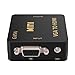 VGA to HDMI, GANA 1080P Full HD Mini VGA to HDMI Audio Video Converter Adapter Box with USB Cable and 3.5mm Audio Port Cable Support HDTV for PC Laptop Display Computer Mac Projector