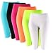 MOPAS Solid Knee Length Short Spandex Yoga Leggings 6 Pack (19 inch, A_Type)