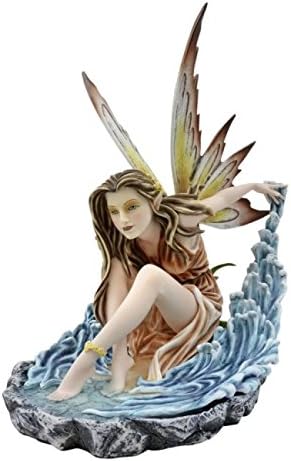 Figurine Fantaisie Fee Elfe Fee Llayda A Eau 36 Cm Amazon Fr Cuisine Maison