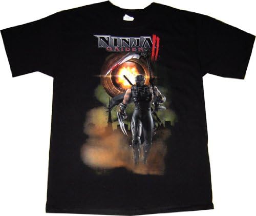 Ninja Gaiden II: Art of Inferno Black T Shirt, Adult Medium