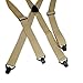 Holdup Airport Friendly/No Buzz Suspenders for Men (Tan 1 1/2