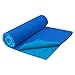 Gaiam No-Slip Yoga Mat Towel, Deep Blue