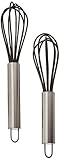 Farberware Professional Silicone Mini Whisks (Set Of 2), Black