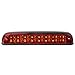 Auto Dynasty Dual Row LED Center High Mount Stop Lamp Third Brake Cargo Light For F250 F350 Super Duty 99-16 | Ranger 93-11 | Explorer Sport Trac 01-05 | B-Series 94-10, Chrome Housing, Red Lens