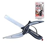 Clever Cutter 2-in-1 Knife & Cutting Board- Quickly Chops Your Favorite Fruits, Vegetables, Meats, Cheeses & More in Second, Replace your Kitchen Knives and Cutting Boards
