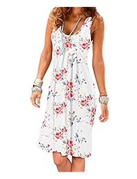 Vestido de verano para dama, sin mangas, hasta la rodilla, plisado, con bolsillos