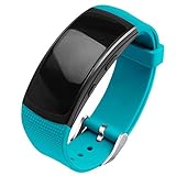 OenFoto Compatible Gear Fit2 Pro/Fit2 Band, Replacement Silicone Accessories Strap Samsung Gear Fit2 Pro SM-R365/Gear Fit2 SM-R360 Smartwatch -Teal