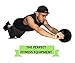 Ab Wheel - Ab Roller for Core Training - Ab Exercise Machine for Intense Abdominal Workout - The Perfect Home Gym Fitness Equipment - Includes Workout & Nutrition Guide and Comfortable Knee Pad