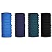KALILY 4PCS Headband Bandana - Versatile SOLID Sports & Casual Headwear –Multifunctional Seamless Neck Gaiter, Headwrap, Balaclava, Helmet Liner, Face Mask for Camping, Running, Cycling, Fishing etc