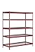 Muscle Rack UR602472WF-RED 5-Shelf Z-Beam Boltless Steel Shelving Unit in Red, 72