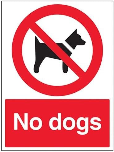 VSafety No Entry Sign - 600 x 300 mm - plastica rigida blu