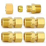 ChillWaves Brass Compression Tube Fitting, 1/2" OD