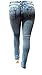Jack David/1826 Jeans Womens Plus Size Acid Wash Distressed Ripped Blue Skinny Denim Jeans Pants (18)