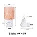 INVESCH Natural Crystal Himalayan Salt Lamp Novelty Night Lights Pink Salt Lamp Unique Plug in Wall Light