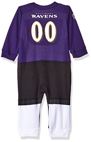 NFL Baltimore Ravens Boys Footless Footysuit, 18 Months, Purple