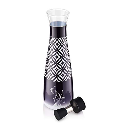 No Funnel Needed - Olive Oil Dispenser Glass Bottle with Dark Film to Protect Cooking Oils and Balsamic Vinegar From Heat and Light Airtight Containers Help Keep oils from spoiling | 17 ounce cruet - Thumbnail 2