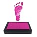 ReignDrop Ink Pad For Baby Footprint & Handprint - Creates Impressive Long Lasting Keepsake Stamp for Infant & Kids. Smudge Proof, Easy to Wipe Off Skin, Safe & Gentle Acid Free(Pink)