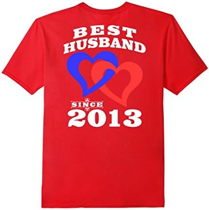 Mens Best Husband Since 4 Years Anniversary Gift For Him Shirt Medium Red