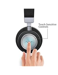 Auriculares de cancelación de ruido activa, LINNER NC80 auricular inalámbrico con Bluetooth, COLOR NEGRO, Negro