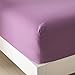 Honeymoon 1800 Brushed Microfiber Embroidered Bed Sheet Set, Ultra Soft, Twin - Purple