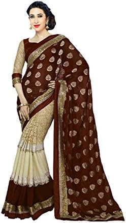 Fashions Trendz Indian Women Designer Party wear brown Color Saree Sari K-5869-54071