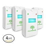 GreenGuardX Ultrasonic Pest Control Repeller (4-Pack)â€“Indoor Repellent for Mice, Mosquitos, Roaches, Spiders, Insects, & Rodents â€“ Ecofriendly Bug Repellerâ€“Children & Pet Safe, Non-Toxic (Upgraded)