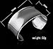Hosaire Dangle Silver Stainless Steel Wide Cuff Bangle Bracelet for Women Men