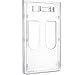 Maxdot Double Card ID Slot Heavy Duty Badge Holders Vertical with Thumb Slots (5)