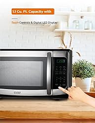 COMMERCIAL CHEF 1.1 Cu Ft Microwave with 10 Power