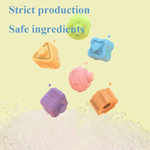 Montessori Toys Sensory Baby Toys Colorful Cube and 6 Pcs Multi Sensory
