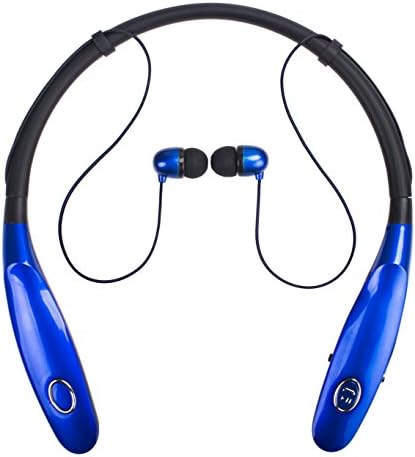 Bluetooth Headphones 14Hr Working Time, Truck Driver Bluetooth Headset, Wireless Magnetic Neckband Earphones, V4.2 Noise Cancelling Earbuds w/ Mic, Compatible with Any Bluetooth Equitments