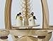 Angel Choir Christmas Pyramid, Nautural Wood Finish, 1-Tier German Christmas Pyramid - German Christmas Angels - 28cm / 11 inch