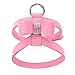 YJYdada Chest Straps, Adjustable Pet Dog Leads Bowknot Diamond Chest Straps (S, Pink)
