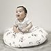 TILLYOU Nursing Pillow Cover - Egypt Cotton Care for Baby Boy Girl,Breathable Nursing Slipcover,Feeding Position Support, Floral Flowers