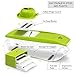 Mandoline Slicer - Premium Vegetable Potato Slicer Grater - Cutter for Tomato, Onion, Cucumber, Zucchini Pasta, Cheese - Julienne Veggie Peeler Chopper - Food Storage, 5 Blades & Hand Protector