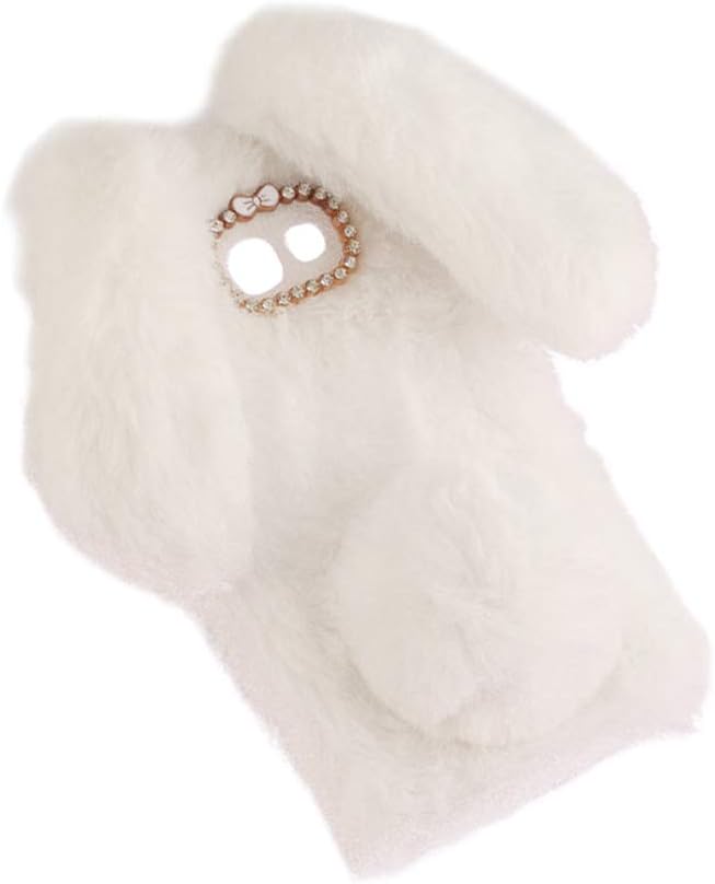 Furry Case for Samsung Galaxy J3 (2016),Rabbit Series Phone Case Autumn Winter Rex Rabbit Plush Phone Shell Cute Fashion Soft Warm Protective Cover for Samsung Galaxy J3 (2016)