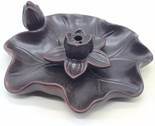 Union Art Black Ceramic Porcelain china Incense Burner Holder For Stick Coil Cone Backflow Incense Censer